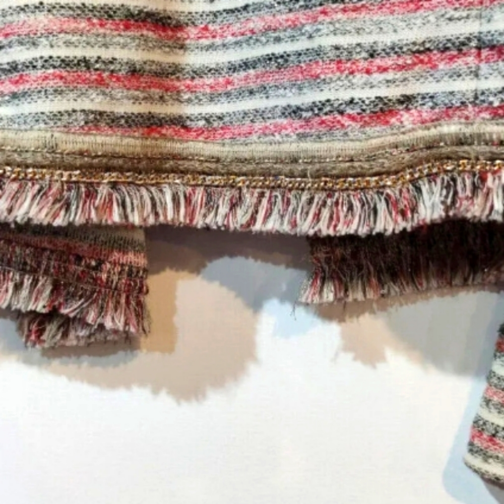 Tweed Jacket Blazer Patrizia Pepe  Button Up Shirt Size 44 Medium Chanel Style - Picture 9 of 11